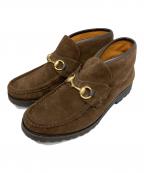 GUCCIグッチ）の古着「ドレスシューズ」｜ブラウン