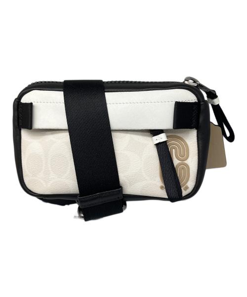 COACH（コーチ）COACH (コーチ) ミニ エッジ ベルト バッグ ブラック×ホワイトの古着・服飾アイテム