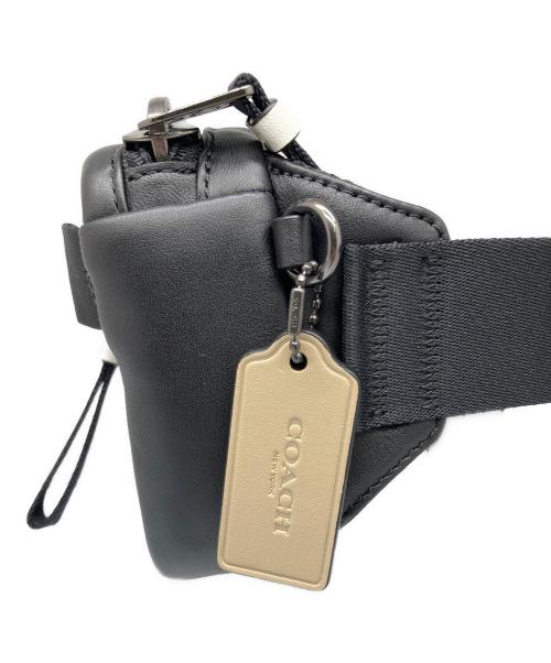 COACH（コーチ）COACH (コーチ) ミニ エッジ ベルト バッグ ブラック×ホワイトの古着・服飾アイテム