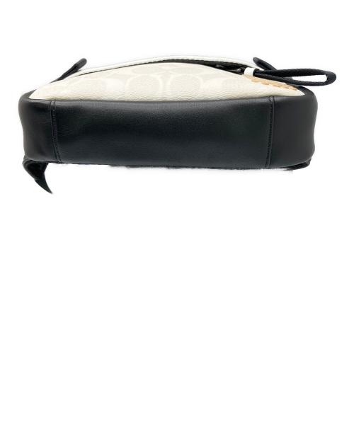 COACH（コーチ）COACH (コーチ) ミニ エッジ ベルト バッグ ブラック×ホワイトの古着・服飾アイテム