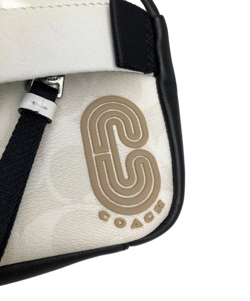 COACH（コーチ）COACH (コーチ) ミニ エッジ ベルト バッグ ブラック×ホワイトの古着・服飾アイテム