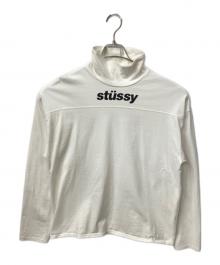 stussy（ステューシー）の古着「ロゴ長袖カットソー」｜ホワイト