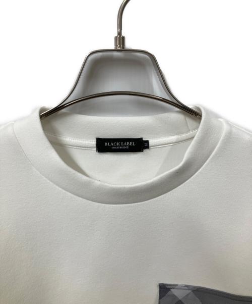 BLACK LABEL CRESTBRIDGE（ブラックレーベル クレストブリッジ）BLACK LABEL CRESTBRIDGE (ブラックレーベル クレストブリッジ) スウェットプルオーバー ホワイト サイズ:Mの古着・服飾アイテム