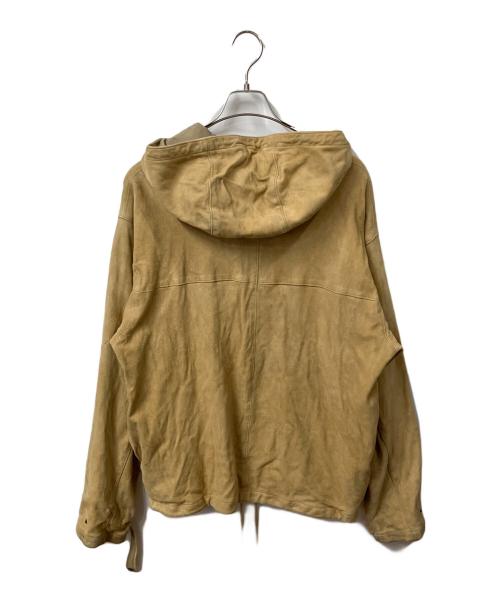 UNUSED（アンユーズド）UNUSED (アンユーズド) レースアッププルオーバーパーカー ベージュ サイズ:XLの古着・服飾アイテム