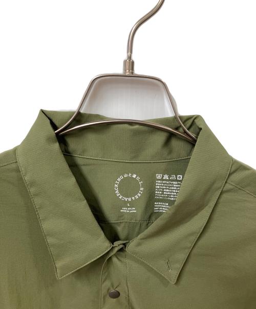 山と道（ヤマトミチ）山と道 (ヤマトミチ) 長袖シャツ オリーブ オリーブ サイズ:Lの古着・服飾アイテム