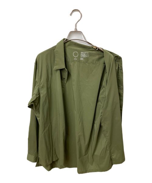 山と道（ヤマトミチ）山と道 (ヤマトミチ) 長袖シャツ オリーブ オリーブ サイズ:Lの古着・服飾アイテム