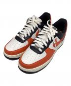 NIKEナイキ）の古着「AIR FORCE1 '07 LV8」｜オレンジ×ホワイト