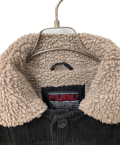FUBU（フブ）FUBU (フブ) 裏ボアコーデュロイジャケット ブラック サイズ:Mの古着・服飾アイテム