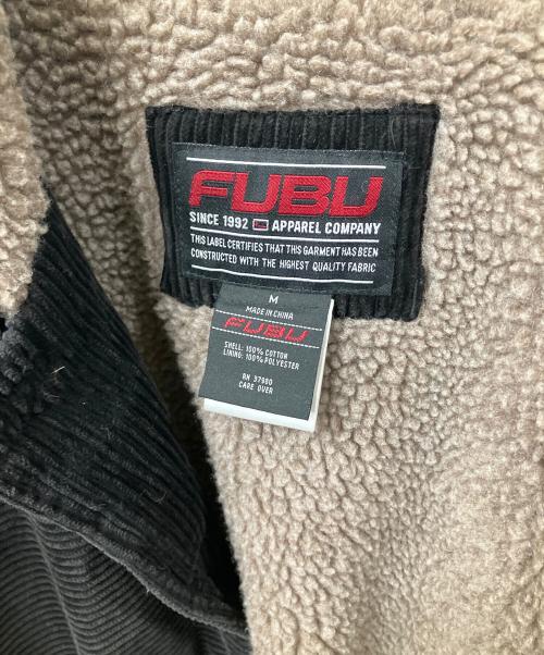 FUBU（フブ）FUBU (フブ) 裏ボアコーデュロイジャケット ブラック サイズ:Mの古着・服飾アイテム