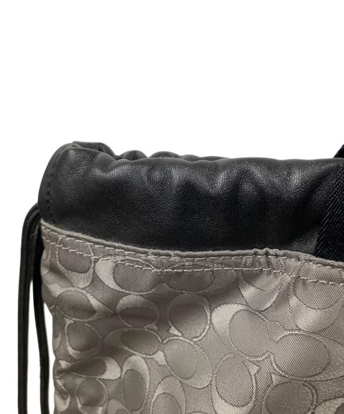 COACH（コーチ）COACH (コーチ) テイレン ドローストリング バックパック グレーの古着・服飾アイテム