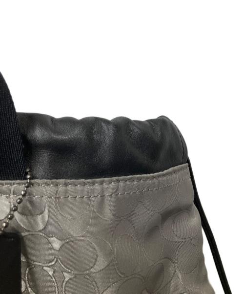 COACH（コーチ）COACH (コーチ) テイレン ドローストリング バックパック グレーの古着・服飾アイテム