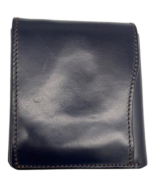 cramp（クランプ）cramp (クランプ) 2つ折り財布 ネイビー×ブラウンの古着・服飾アイテム