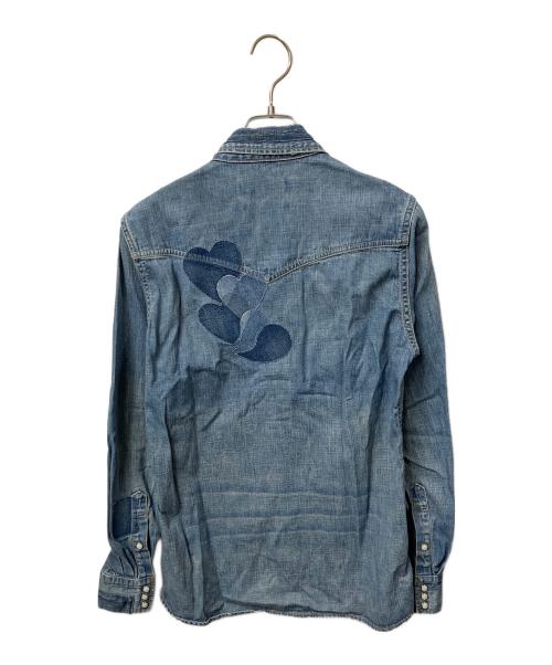 REMI RELIEF（レミレリーフ）REMI RELIEF (レミレリーフ) 長袖シャツ スタッズ ウエスタン ブルー サイズ:Sの古着・服飾アイテム