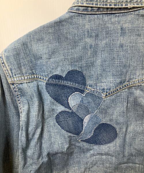 REMI RELIEF（レミレリーフ）REMI RELIEF (レミレリーフ) 長袖シャツ スタッズ ウエスタン ブルー サイズ:Sの古着・服飾アイテム