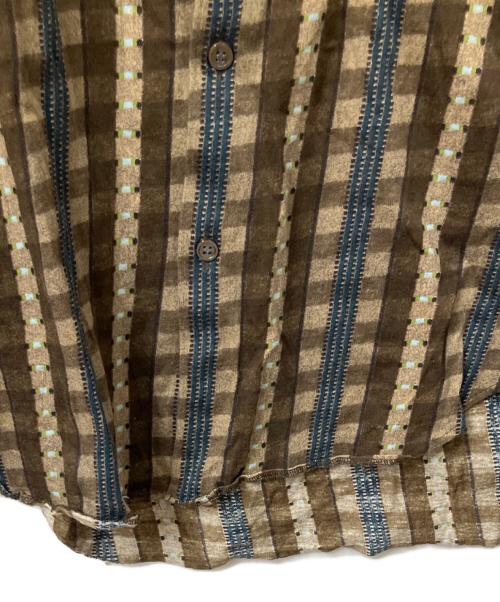 COMME des GARCONS SHIRT（コムデギャルソンシャツ）COMME des GARCONS SHIRT (コムデギャルソンシャツ) 長袖シャツ ブラウン 総柄 ブラウン サイズ:Sの古着・服飾アイテム