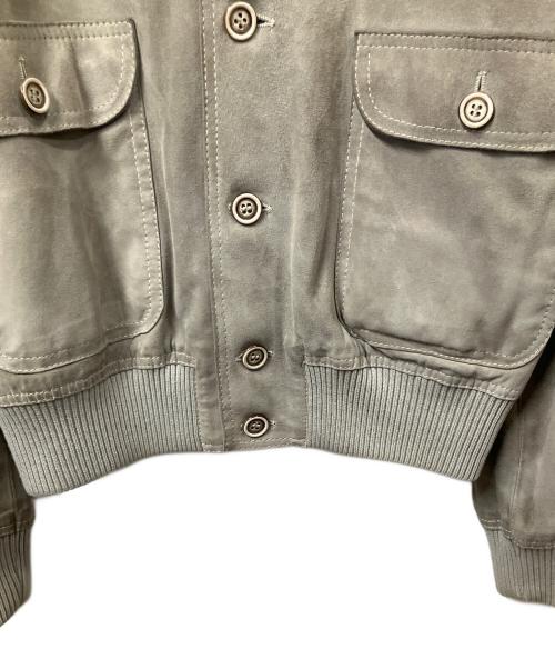 Salfra（サルフラ）Salfra (サルフラ) スウェードレザージャケット グレー サイズ:42の古着・服飾アイテム
