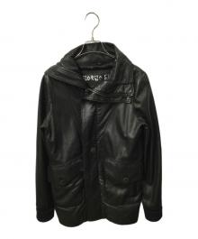 GIORGIO BRATO×VERA PELLE（ジョルジョブラッド×ベラペレ）の古着「ラムレザージャケット ブラック」｜ブラック