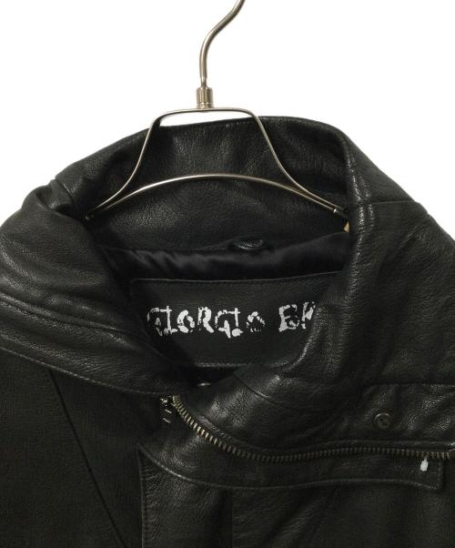 GIORGIO BRATO（ジョルジョブラッド）GIORGIO BRATO (ジョルジョブラッド) VERA PELLE (ベラペレ) ラムレザージャケット ブラック ブラック サイズ:44の古着・服飾アイテム