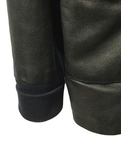 GIORGIO BRATO（ジョルジョブラッド）GIORGIO BRATO (ジョルジョブラッド) VERA PELLE (ベラペレ) ラムレザージャケット ブラック ブラック サイズ:44の古着・服飾アイテム