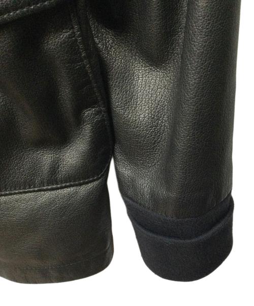 GIORGIO BRATO（ジョルジョブラッド）GIORGIO BRATO (ジョルジョブラッド) VERA PELLE (ベラペレ) ラムレザージャケット ブラック ブラック サイズ:44の古着・服飾アイテム