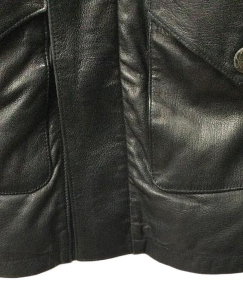 GIORGIO BRATO（ジョルジョブラッド）GIORGIO BRATO (ジョルジョブラッド) VERA PELLE (ベラペレ) ラムレザージャケット ブラック ブラック サイズ:44の古着・服飾アイテム