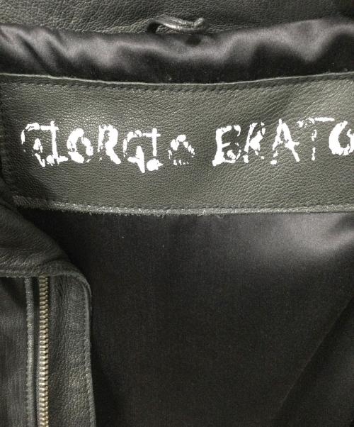 GIORGIO BRATO（ジョルジョブラッド）GIORGIO BRATO (ジョルジョブラッド) VERA PELLE (ベラペレ) ラムレザージャケット ブラック ブラック サイズ:44の古着・服飾アイテム