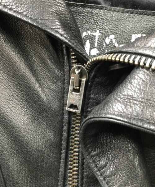 GIORGIO BRATO（ジョルジョブラッド）GIORGIO BRATO (ジョルジョブラッド) VERA PELLE (ベラペレ) ラムレザージャケット ブラック ブラック サイズ:44の古着・服飾アイテム