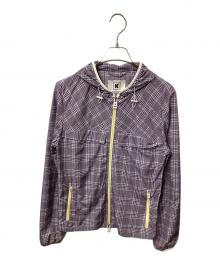 KIRED（キーレッド）の古着「チェックナイロンパーカー パープル」｜グレー
