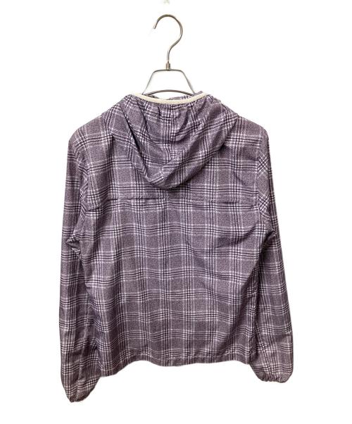 KIRED（キーレッド）KIRED (キーレッド) チェックナイロンパーカー パープル グレー サイズ:44の古着・服飾アイテム