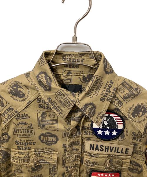 Hysteric Glamour（ヒステリックグラマー）Hysteric Glamour (ヒステリックグラマー) 長袖シャツ ブラウン サイズ:Freeの古着・服飾アイテム