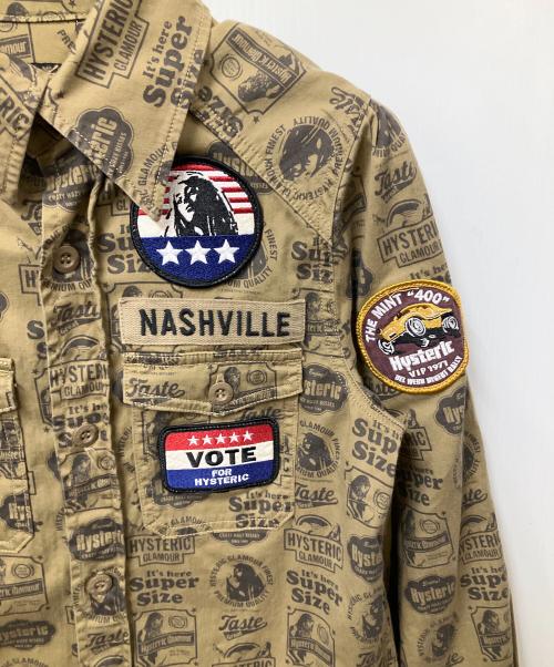 Hysteric Glamour（ヒステリックグラマー）Hysteric Glamour (ヒステリックグラマー) 長袖シャツ ブラウン サイズ:Freeの古着・服飾アイテム