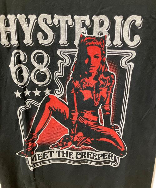 Hysteric Glamour（ヒステリックグラマー）Hysteric Glamour (ヒステリックグラマー) ヒスガールプリントTシャツ ブラック サイズ:Freeの古着・服飾アイテム