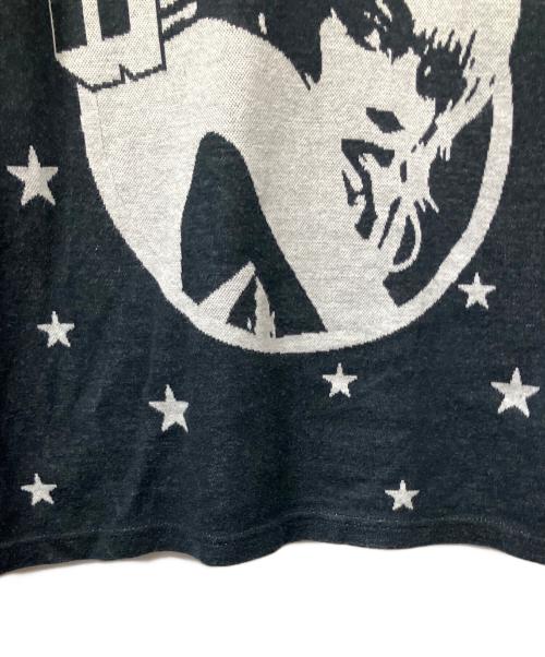 Hysteric Glamour（ヒステリックグラマー）Hysteric Glamour (ヒステリックグラマー) SCATTERED STARSジャカード リブ付Tシャツ グレー サイズ:Sの古着・服飾アイテム
