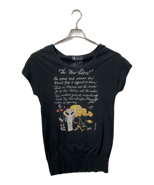 Andy Warhol by HYSTERIC GLAMOUR（アンディーウォーホルバイヒステリックグラマー）Andy Warhol by HYSTERIC GLAMOUR (アンディーウォーホルバイヒステリックグラマー) ノースリーブカットソー Andy Warhol ブラック ブラック サイズ:Freeの古着・服飾アイテム