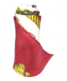 HERMES（エルメス）の古着「カレ90 LES TABOURS」｜ホワイト×レッド