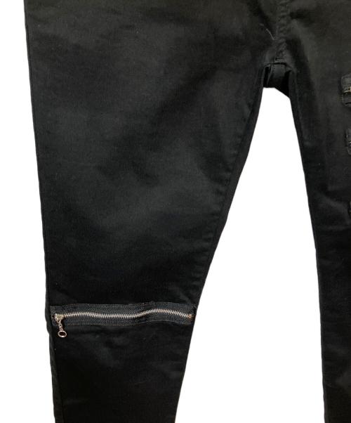 Hysteric Glamour（ヒステリックグラマー）Hysteric Glamour (ヒステリックグラマー) ジップスキニーパンツ ブラック サイズ:W28の古着・服飾アイテム