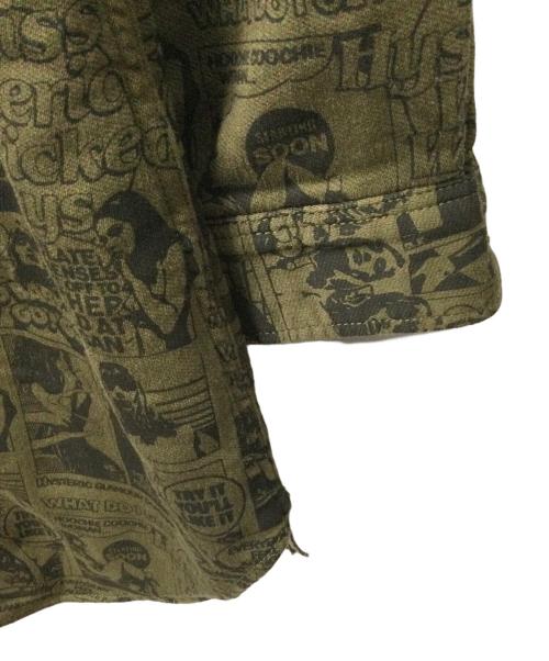 Hysteric Glamour（ヒステリックグラマー）Hysteric Glamour (ヒステリックグラマー) ワッペン付長袖ミリタリーSH オリーブ サイズ:Freeの古着・服飾アイテム