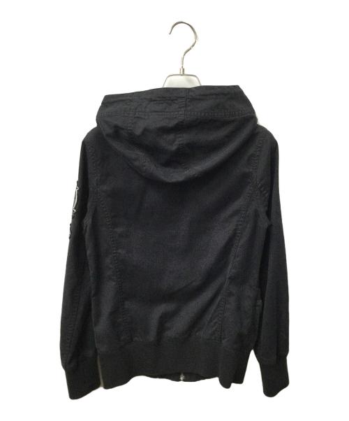 Hysteric Glamour（ヒステリックグラマー）Hysteric Glamour (ヒステリックグラマー) ジップアップフーディ グレー グレー サイズ:Freeの古着・服飾アイテム