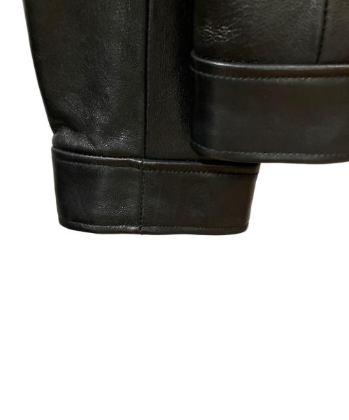 BUFFALO BOBS（バッファローボブズ）BUFFALO BOBS (バッファローボブズ) ラムレザーライダースジャケット ブラック サイズ:3の古着・服飾アイテム