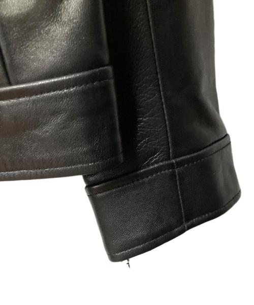BUFFALO BOBS（バッファローボブズ）BUFFALO BOBS (バッファローボブズ) ラムレザーライダースジャケット ブラック サイズ:3の古着・服飾アイテム
