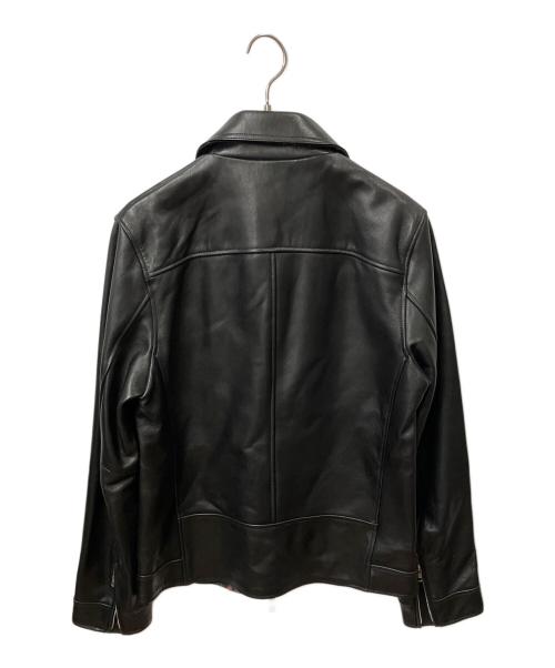 BUFFALO BOBS（バッファローボブズ）BUFFALO BOBS (バッファローボブズ) ラムレザーライダースジャケット ブラック サイズ:3の古着・服飾アイテム