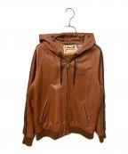 Schottショット）の古着「ラムレザートラックパーカー」｜ブラウン