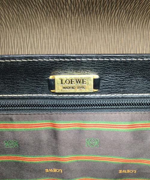 LOEWE（ロエベ）LOEWE (ロエベ) ショルダーバッグ ベラスケス ベージュ×ブラックの古着・服飾アイテム