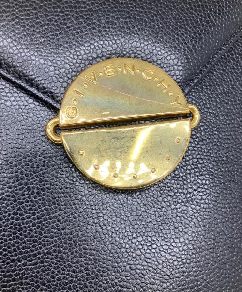 GIVENCHY（ジバンシィ）GIVENCHY (ジバンシィ) レザーショルダーバッグ ブラックの古着・服飾アイテム