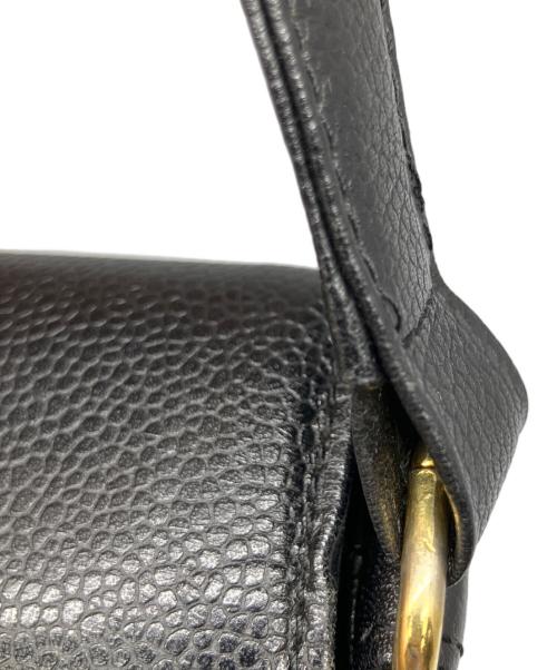 GIVENCHY（ジバンシィ）GIVENCHY (ジバンシィ) レザーショルダーバッグ ブラックの古着・服飾アイテム