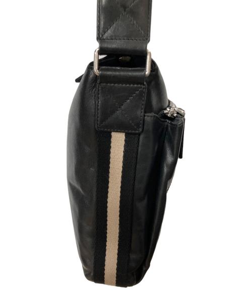 BALLY（バリー）BALLY (バリー) レザーショルダーバッグ ブラックの古着・服飾アイテム