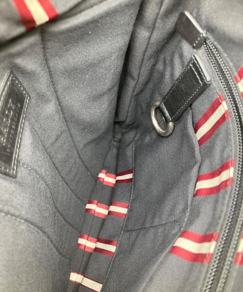 BALLY（バリー）BALLY (バリー) レザーショルダーバッグ ブラックの古着・服飾アイテム