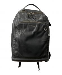 COACH（コーチ）の古着「グラハム レザーリュック ブラック」｜ブラック