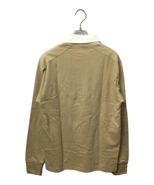 NEW BALANCE（ニューバランス）NEW BALANCE (ニューバランス) ポロシャツ ベージュ×ホワイト ベージュ サイズ:Sの古着・服飾アイテム