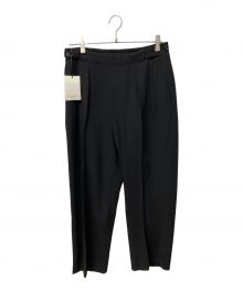 RAINMAKER（レインメーカー）の古着「2 プリーツトラウザース」｜ブラック